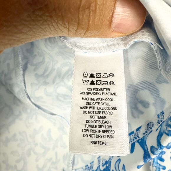 Tommy Bahama Golf Tennis Half Zip Pullover Size XL Coral Reef Pockets Cuffins - Picture 7 of 7